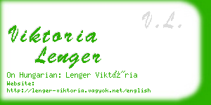 viktoria lenger business card